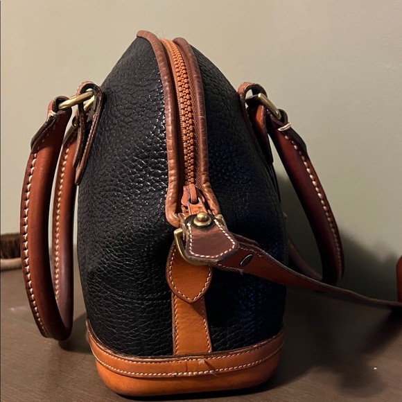 Dooney and Bourke Black and Brown Leather Handbag - Picture 6 of 12